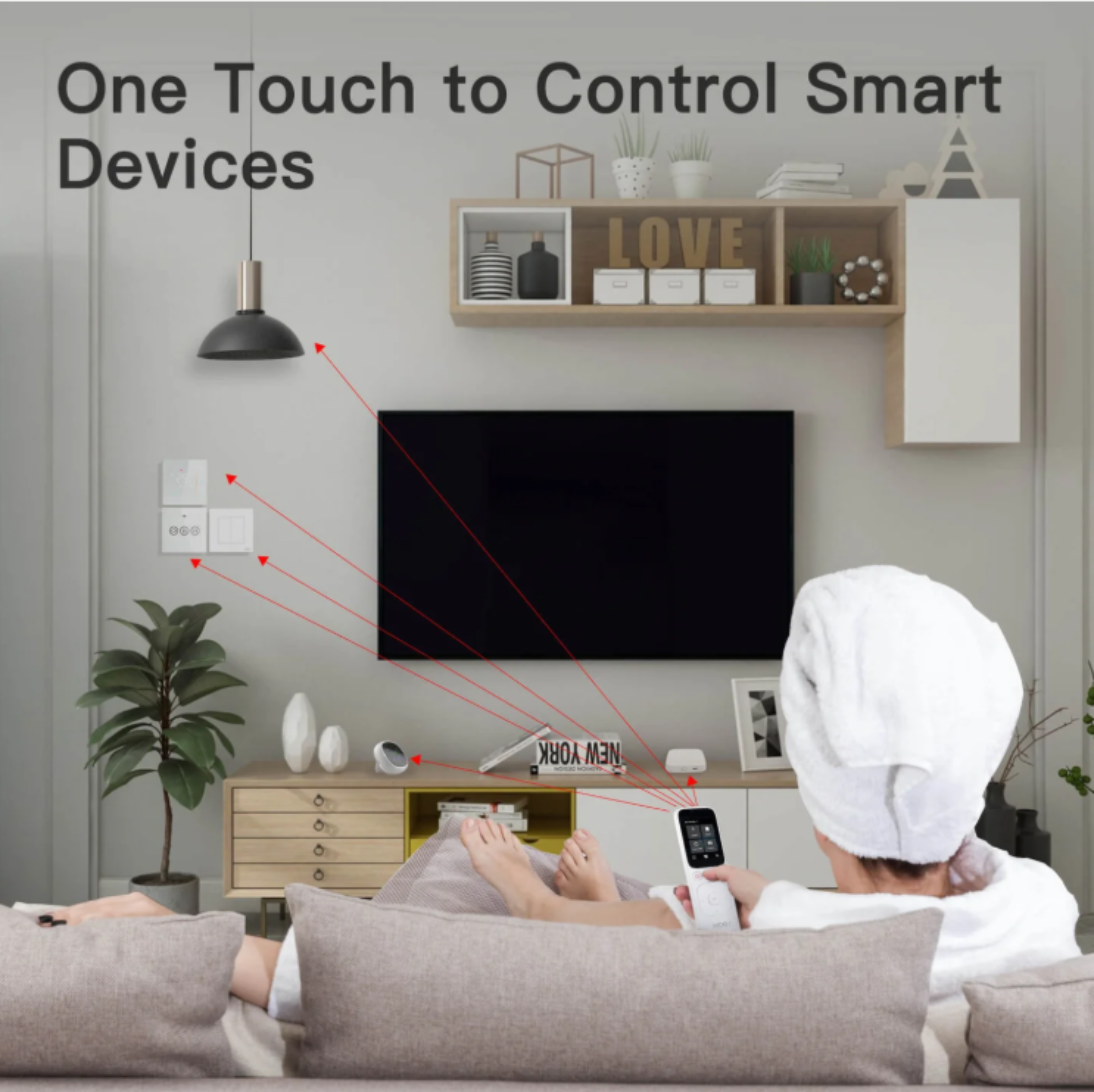 MOES Wifi Tuya Smart Central Control Panel Wireless Touch Screen Handheld IR Remote Controller For Home Appliance