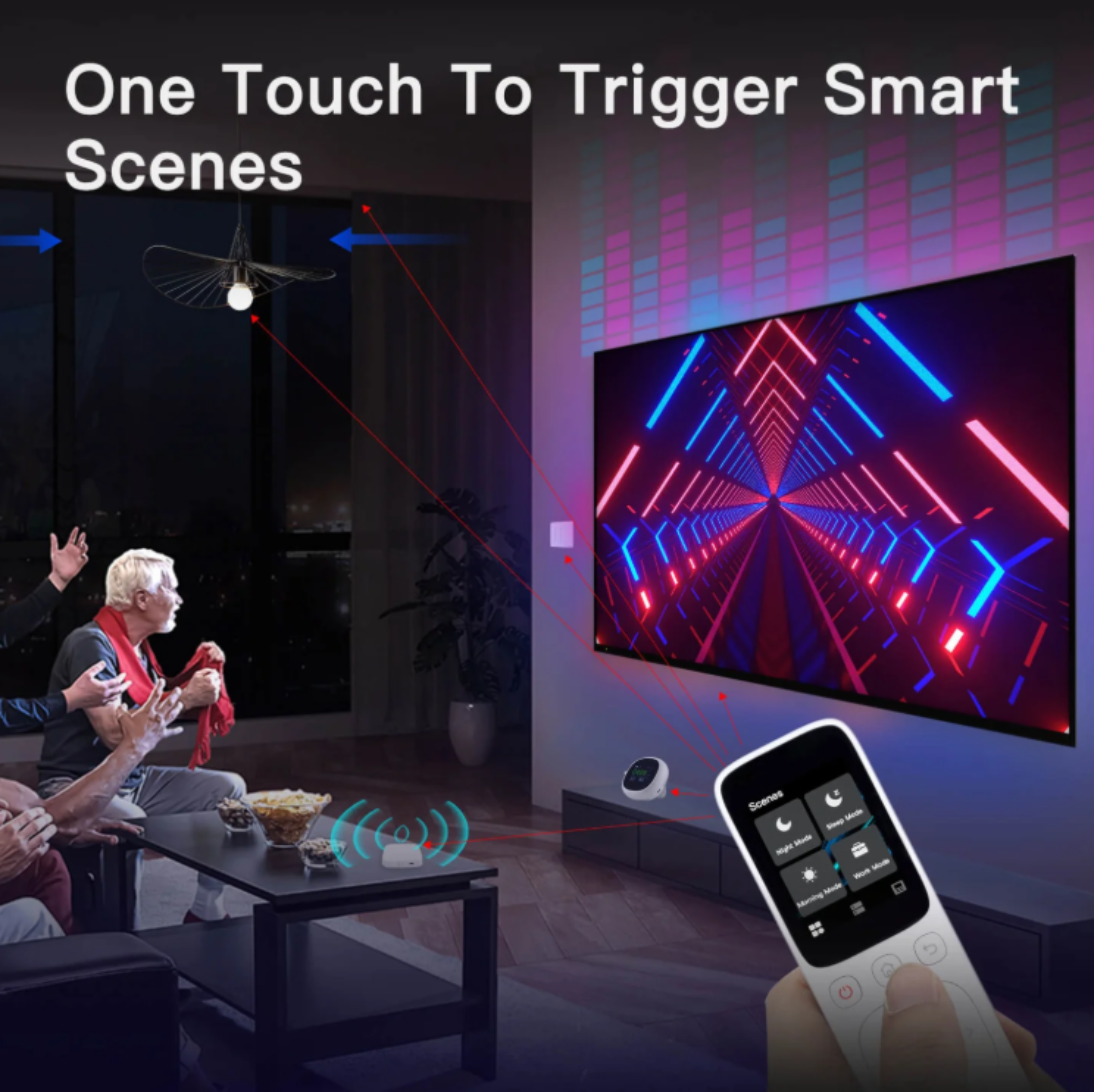 MOES Wifi Tuya Smart Central Control Panel Wireless Touch Screen Handheld IR Remote Controller For Home Appliance