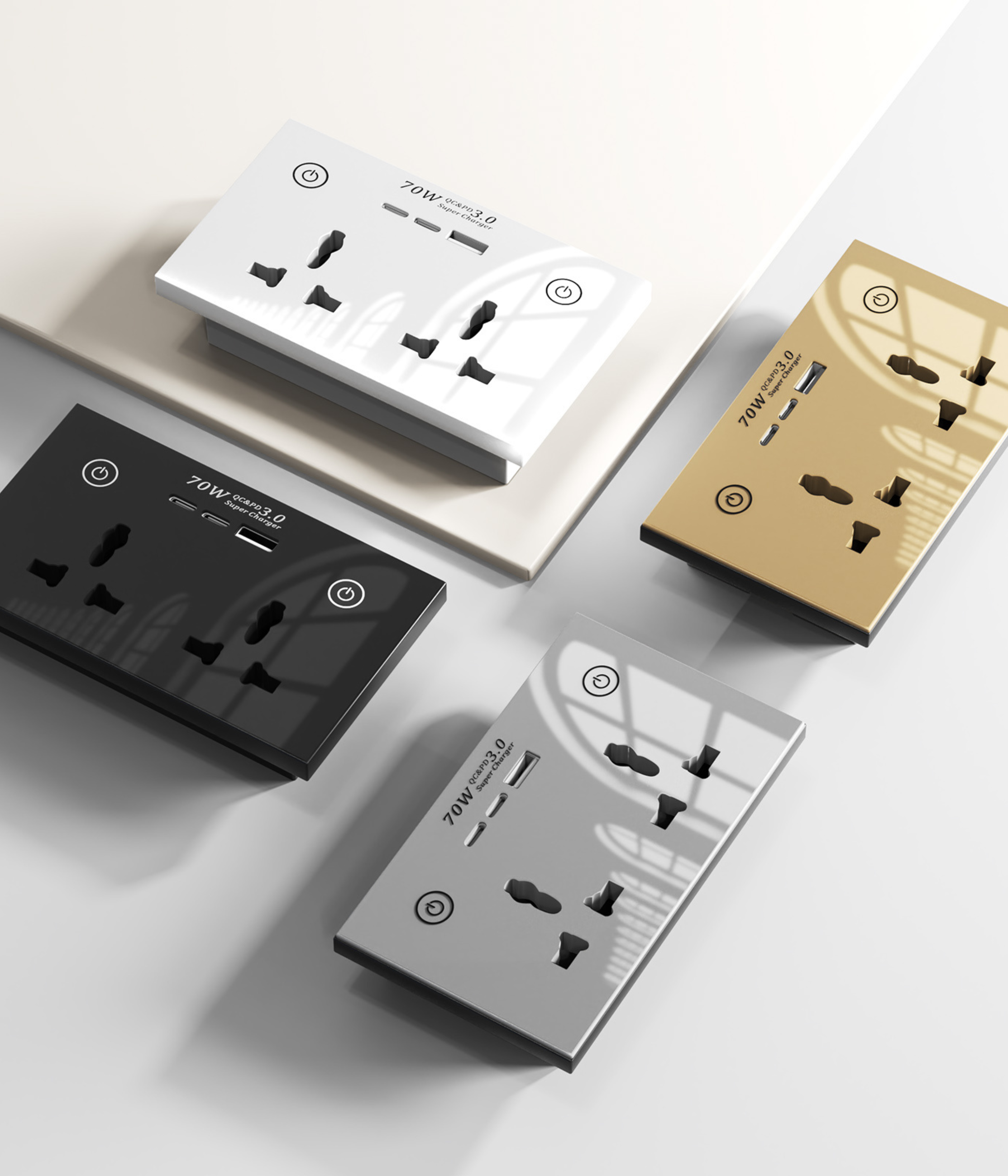 double socket universal zigbee type C&usb