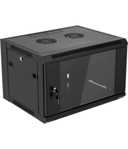 6U Wall Mount Rack Cabinet Dimensions 600mm (W) x 450mm (D) x 370mm
