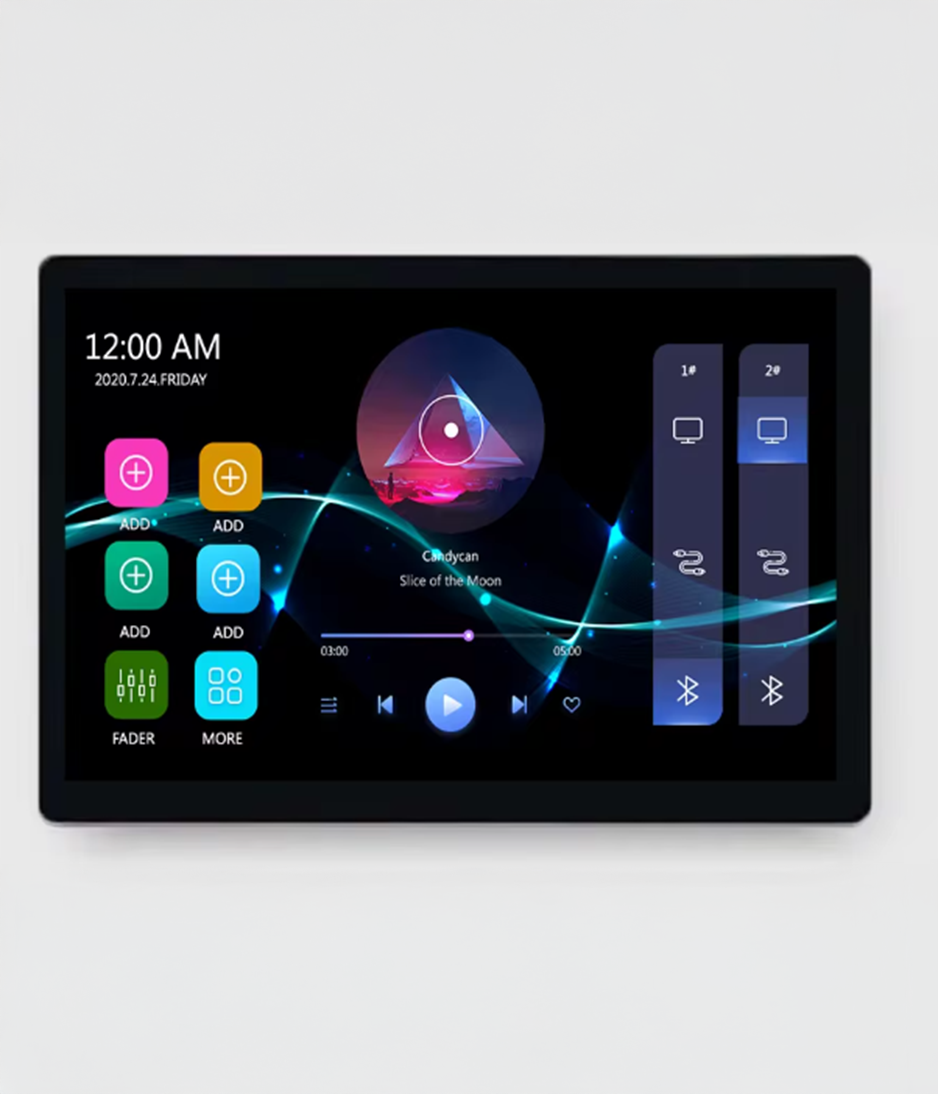 Smart Home Android 11 System 8-Channel Amplifier 4+64G Built in TUYA APP Control Panel 8-inch Touch Screen Music Player