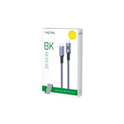 VegGieg 8K USB-C (Type-C) Gen2 Ultra HD Cable | 100W PD Fast Charging | 8K@60Hz Display Output | 20Gbps Data Transfer |  5m Braided Durable Cable