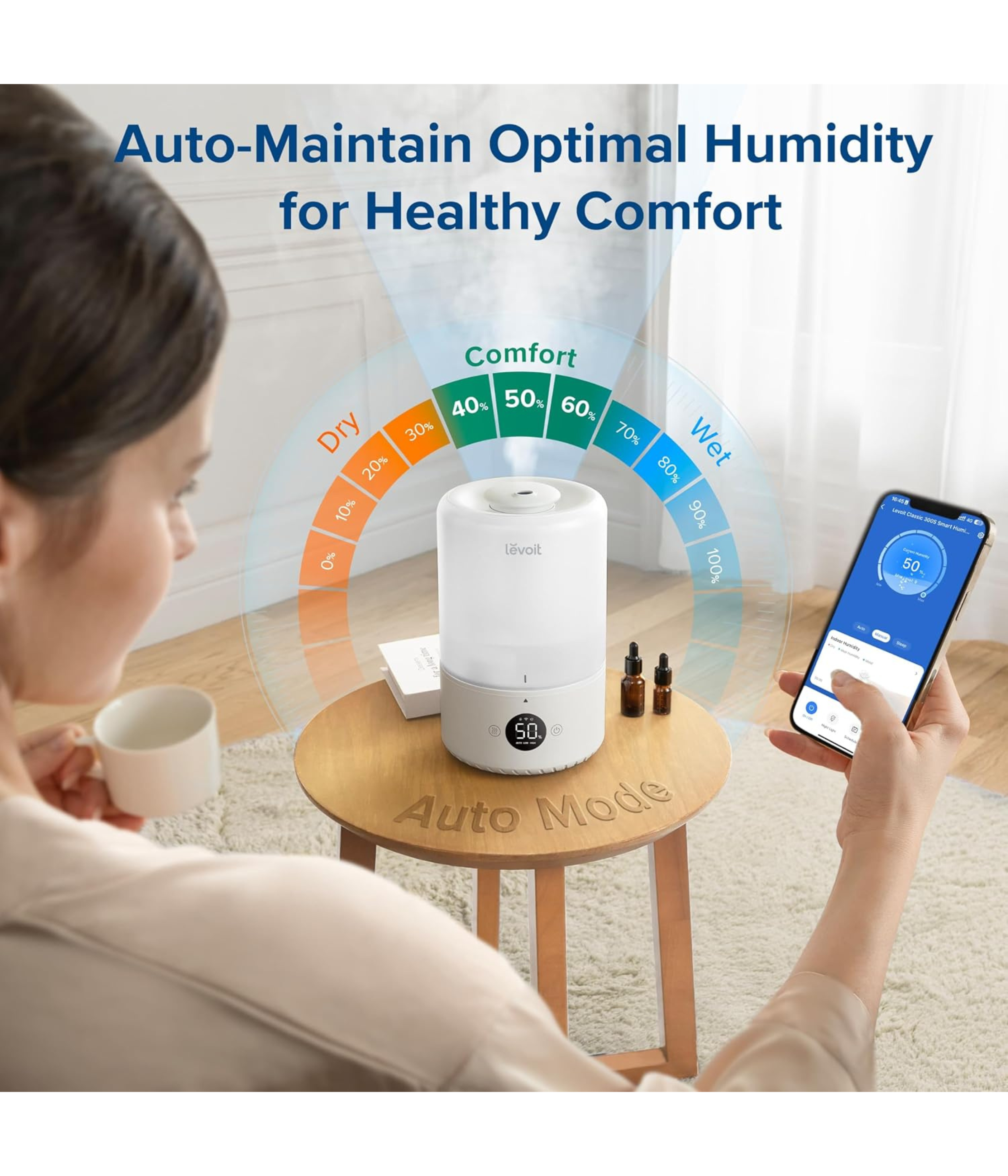 LEVOIT Smart Mist Top Fill Humidifier