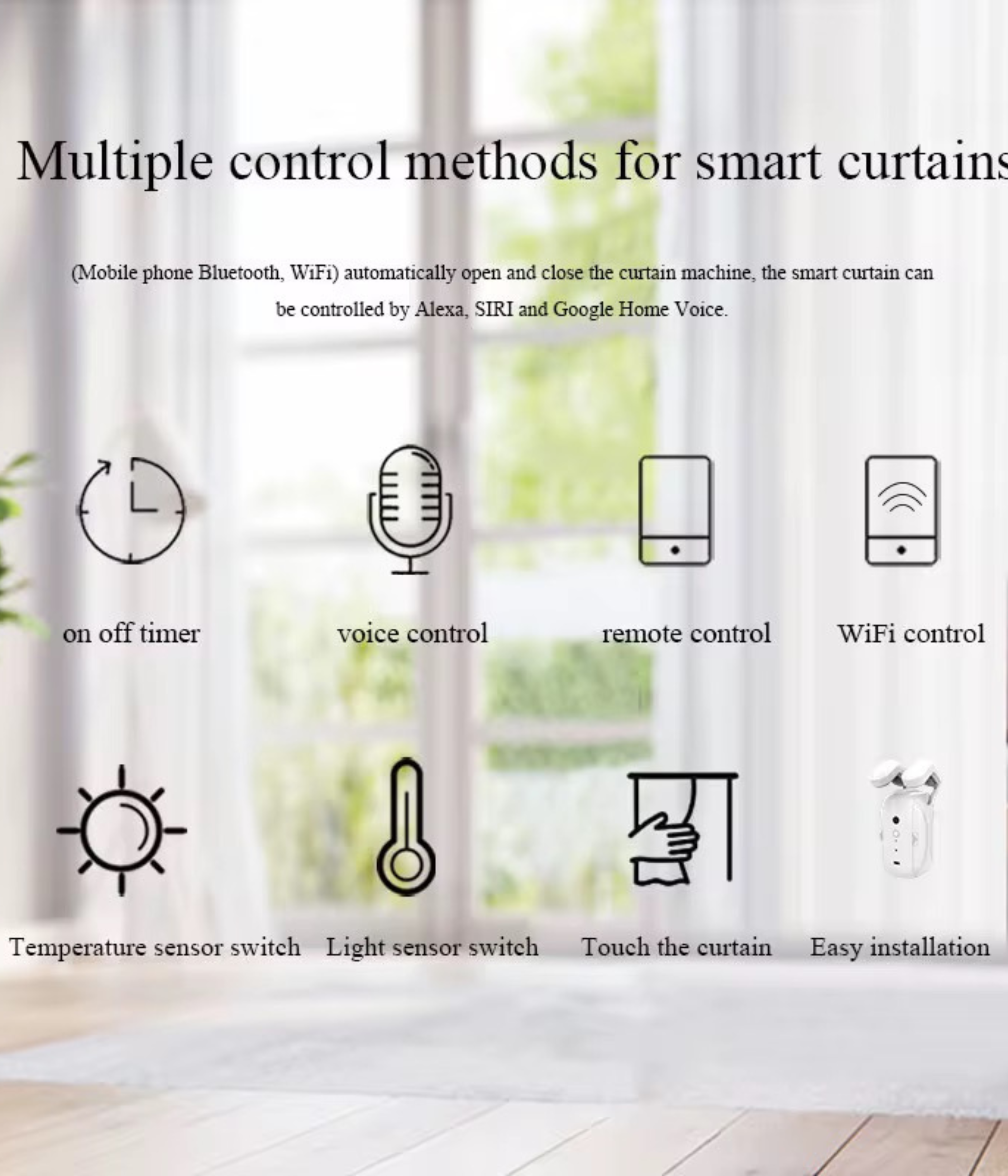 smart curtain robot roman lever Zigbee