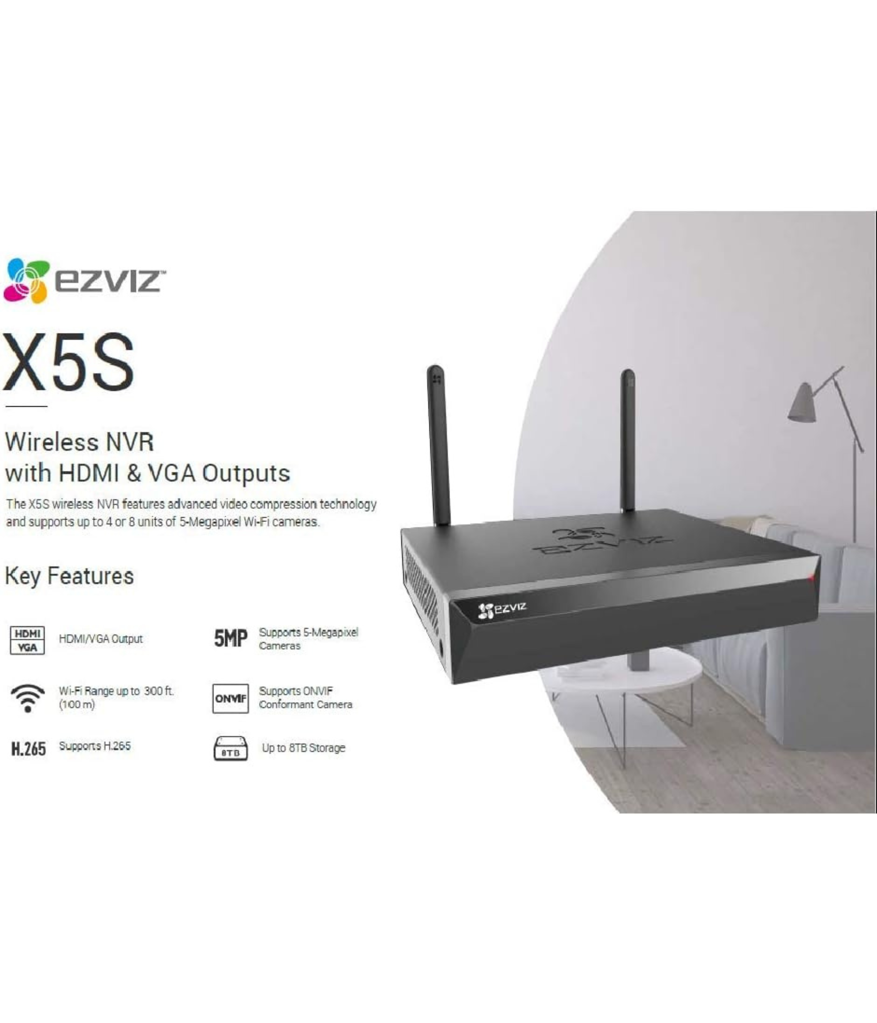 Ezviz 8 ch wirless nvr