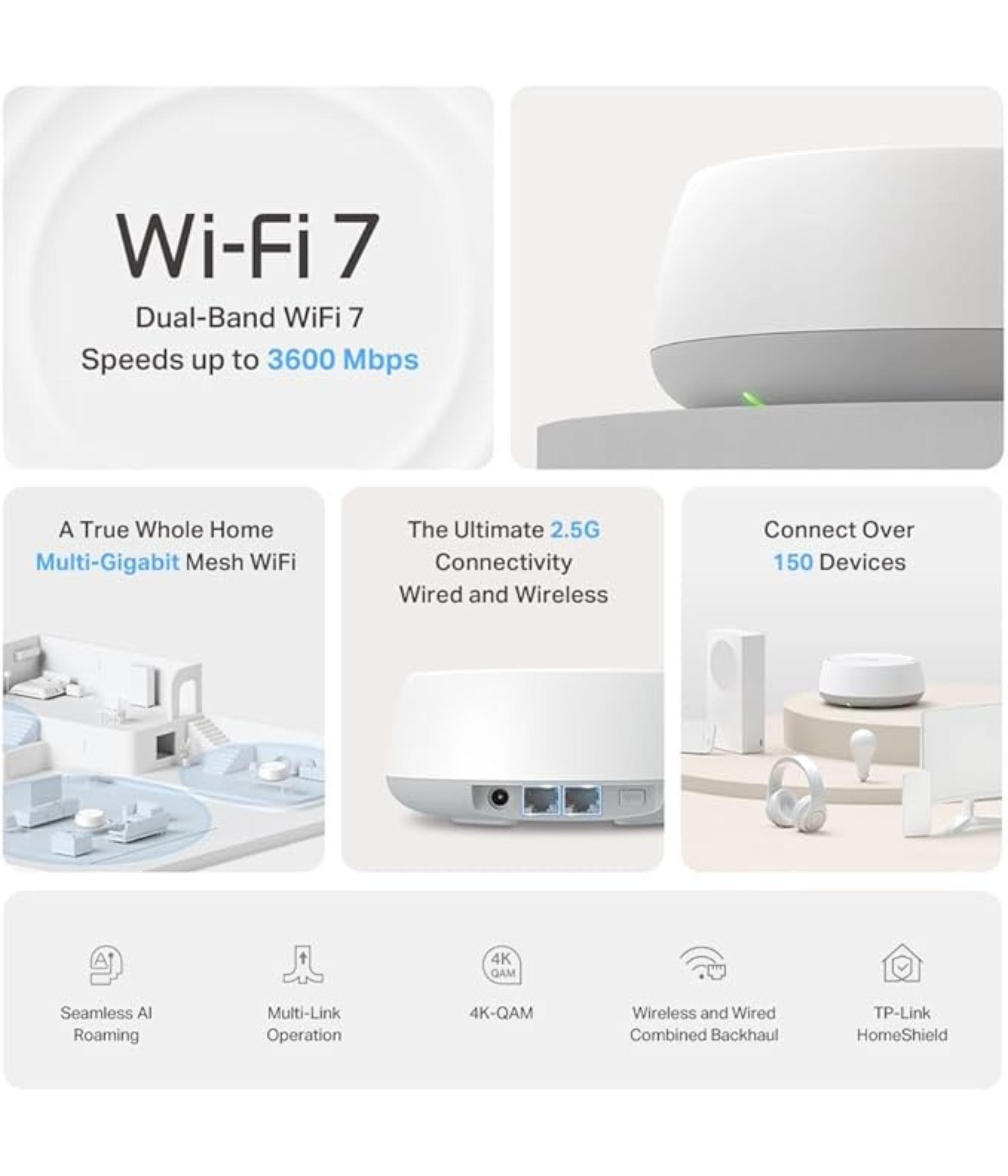 Tp Link Deco BE3600 Mesh WiFi 7 BE25(3Pack)