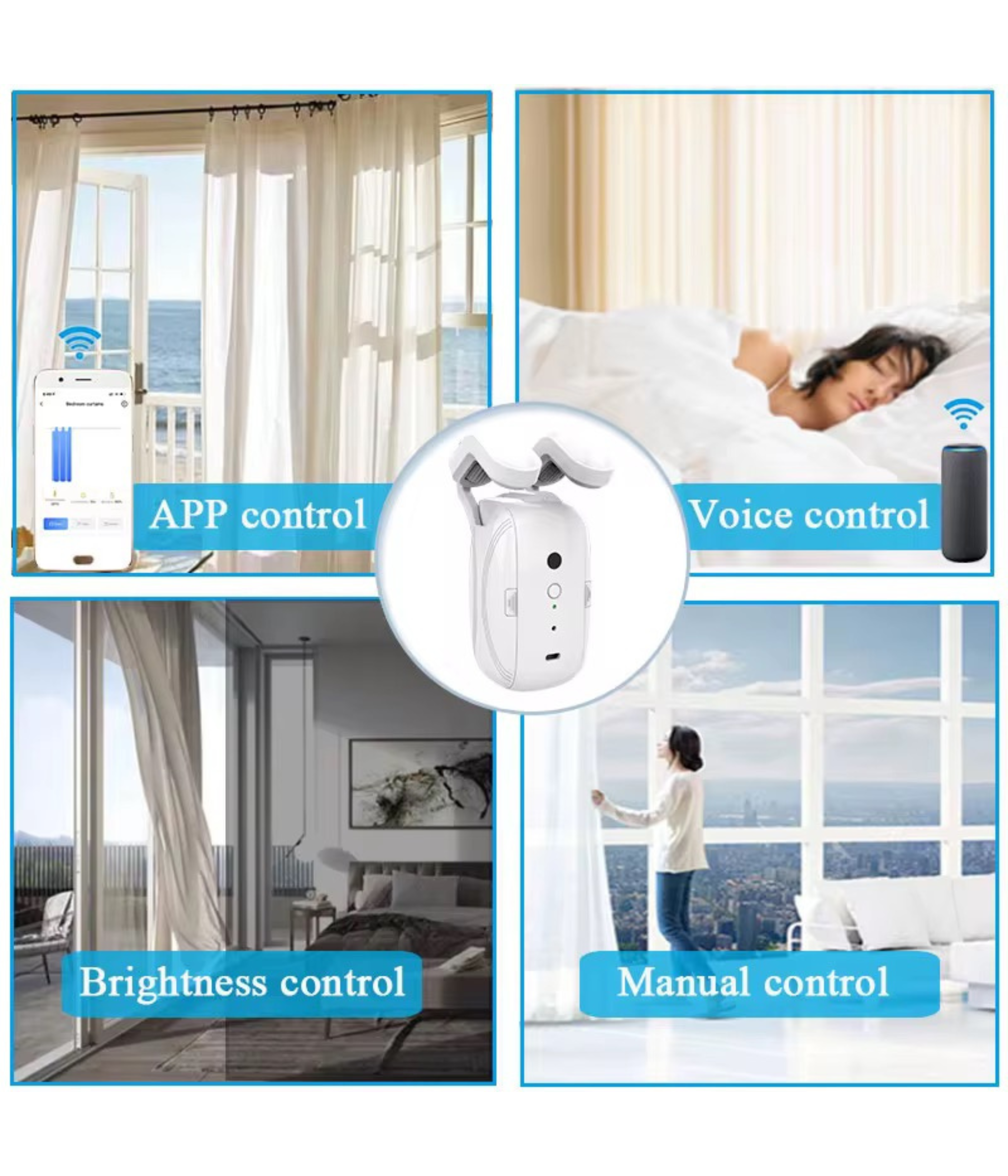 smart curtain robot roman lever Zigbee
