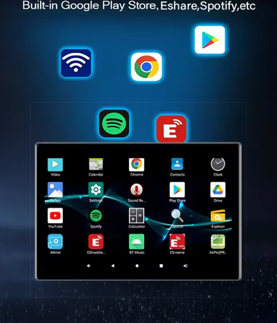 Smart Home Android 11 System 8-Channel Amplifier 4+64G Built in TUYA APP Control Panel 8-inch Touch Screen Music Player