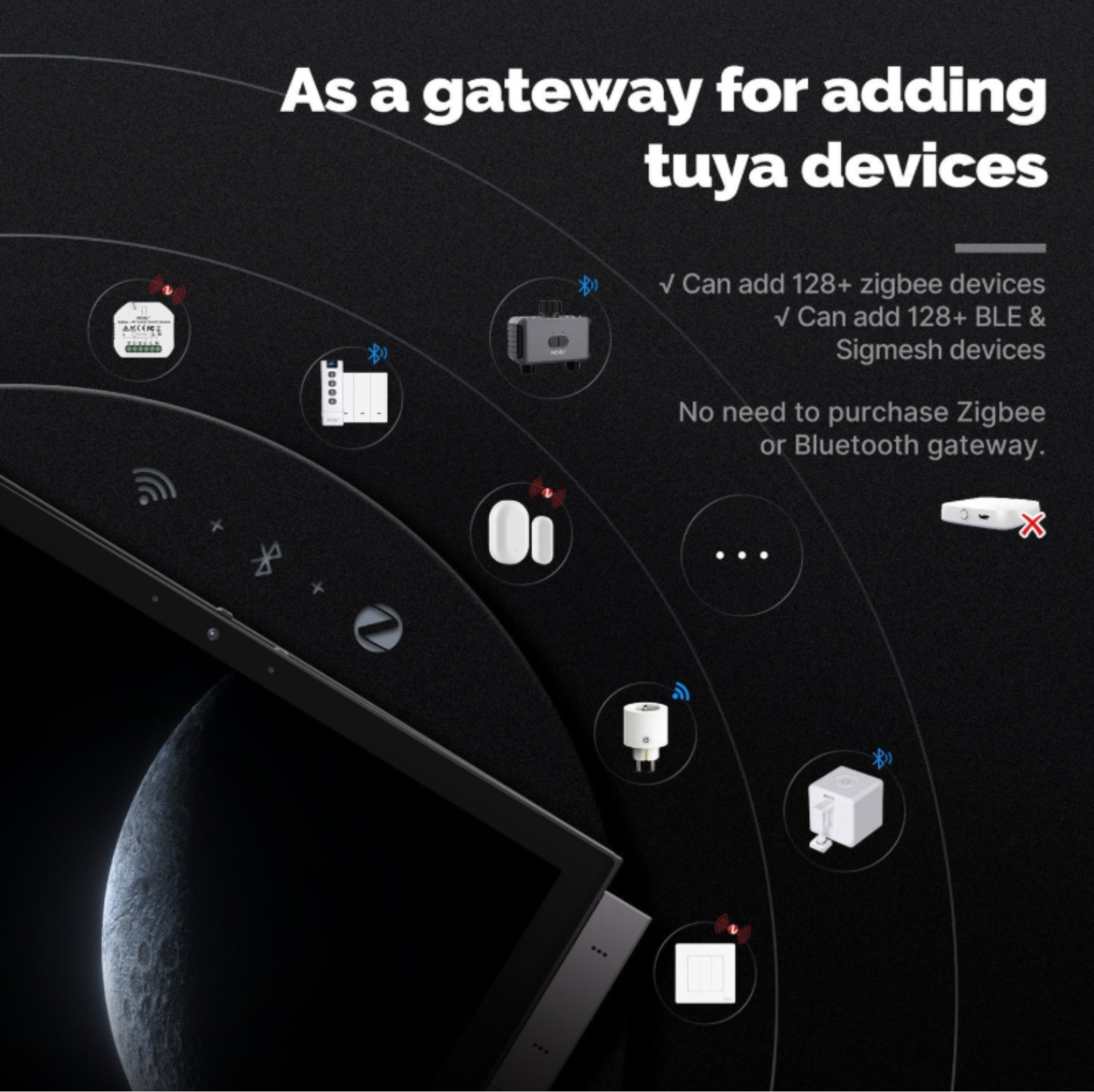 MOES Tuya 10.1-Inch Smart Control Panel Max with Ble/Zigbee Gateway