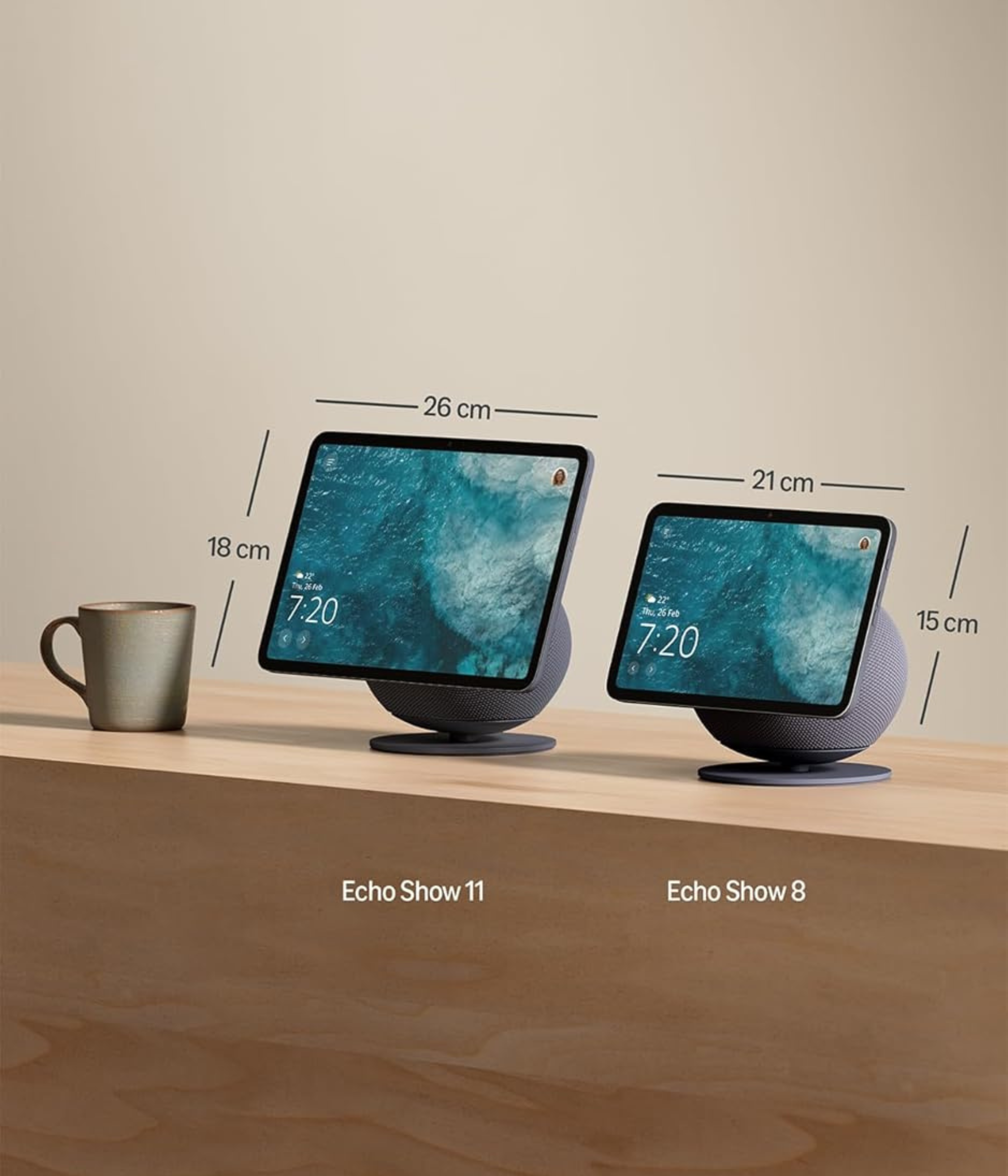 Amazon Echo Show 8 (newest gen), Vibrant HD 8.7" display with spatial audio, and Alexa, Graphite