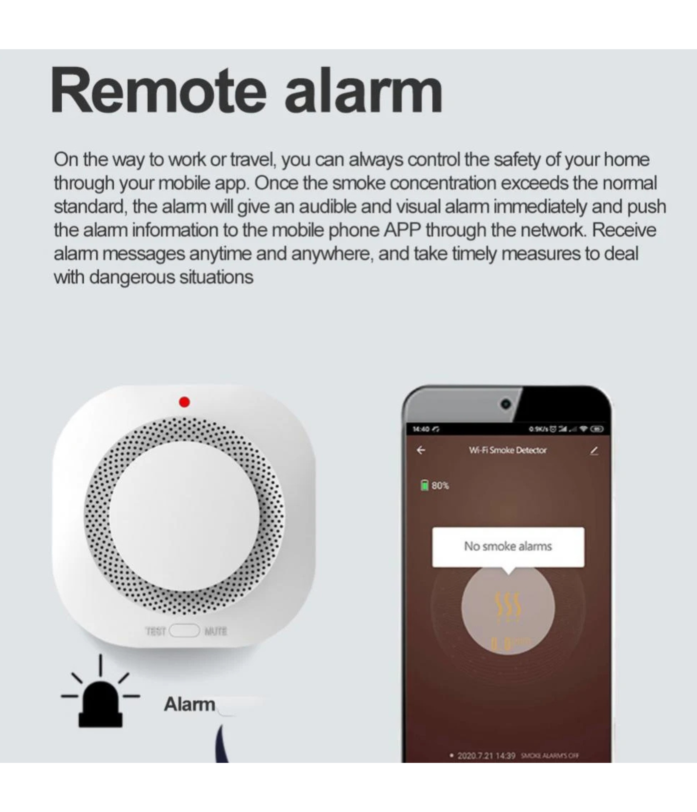 smoke alarm sensor ZigBee