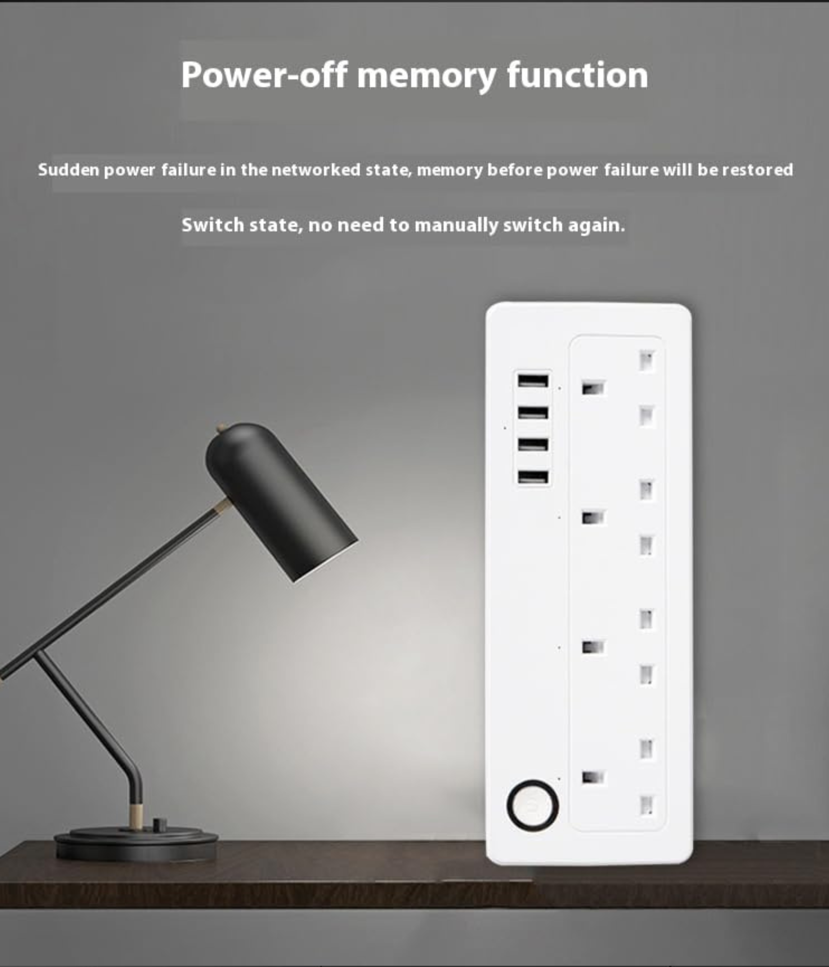 technowhale Smart Power extension 4 AC Outlets, 4 USB Ports - Apple HomeKit, Alexa Compatible