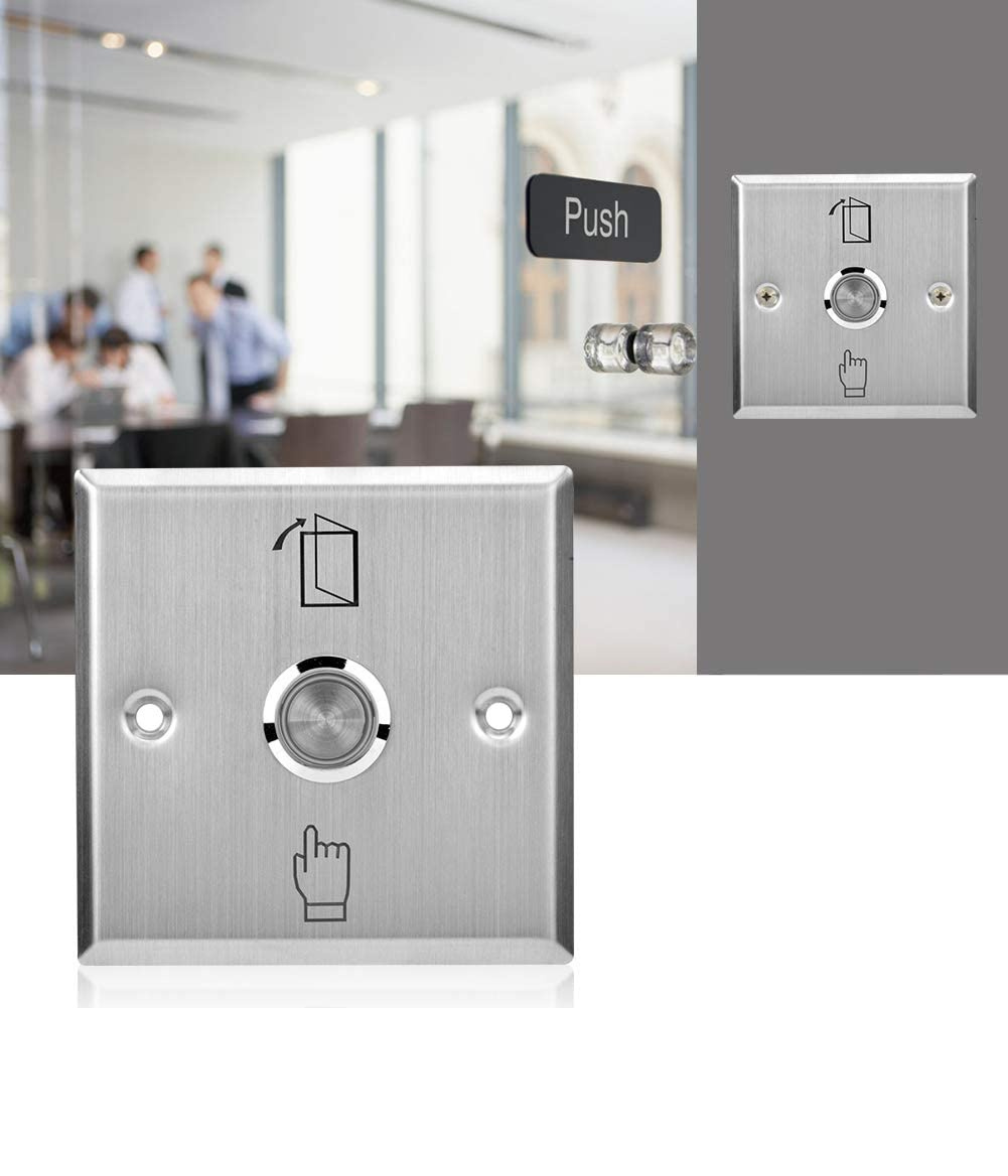 Exit push button