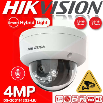 Hikvision – DS-2CD1143G2-LIU 4MP Smart Hybrid Light Fixed Dome IP Camera