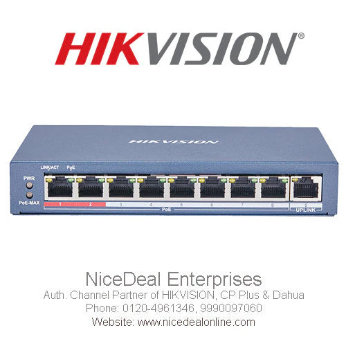 Hikvision DS-3E0105P-E/M  8 Port POE Switch