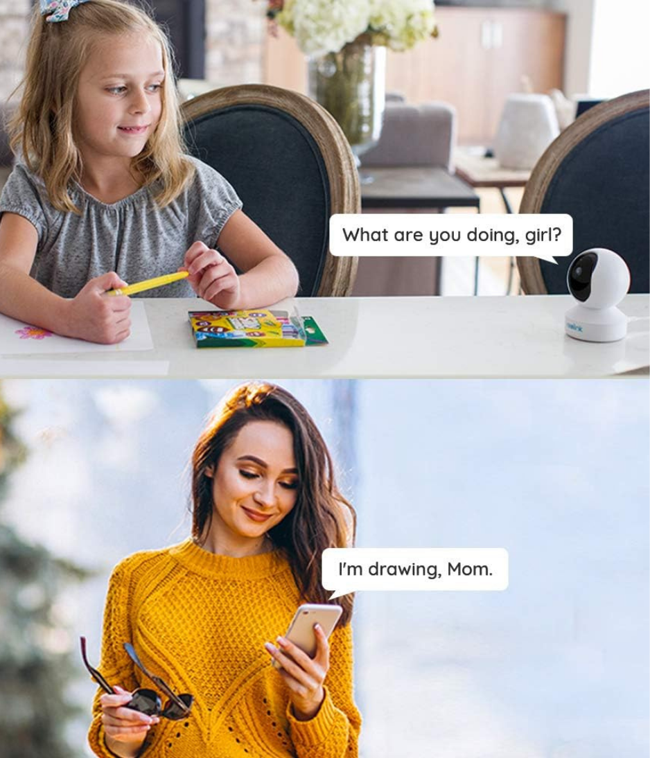 REOLINK E1 Pro 3K PT Wi-Fi Indoor Camera for Baby & Pet Monitoring, Auto Tracking, 5MP Night Vision Enhanced by F1.6 Aperture, Person/Pet/Baby Crying Detection, 2.4/5GHz Wi-Fi, Two-Way Audio Works With Alexa