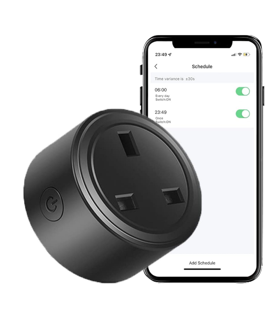 UanTii 20A Tuya Smart Plug WIFI Wireless Outlet Smart Socket Timing Schedule Power Monitoring Overload Protection Smart Life App Remote Control Works with Alexa and Google Home