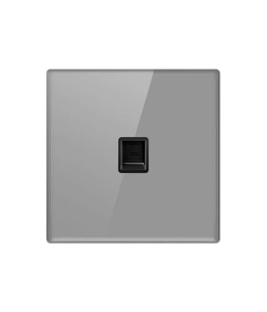 Tempered Glass Wall Switch Panel Led, Socket, Toggle Light Switch,  Net Socket, Fan Switch, Dimmer Switch Knob