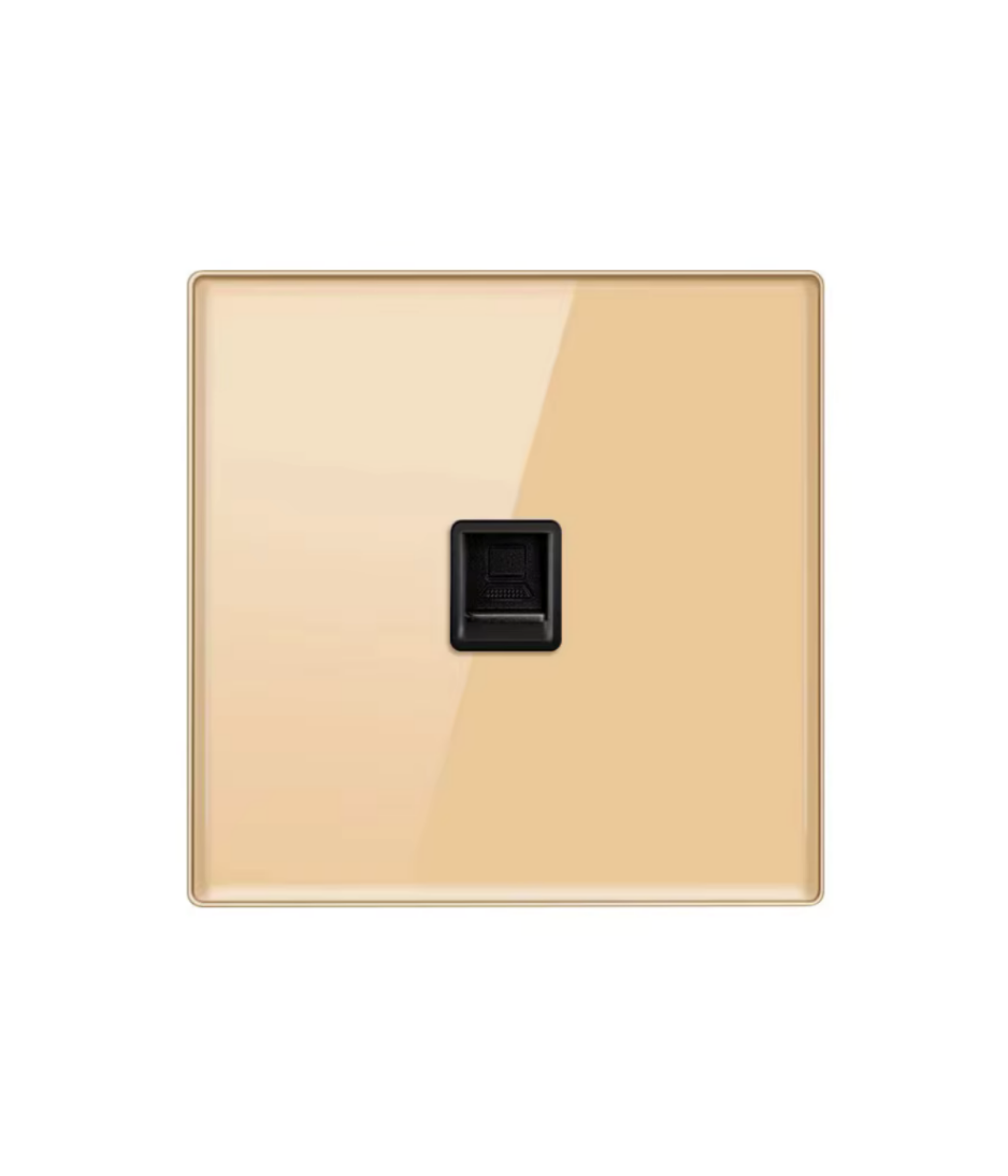Tempered Glass Wall Switch Panel Led, Socket, Toggle Light Switch,  Net Socket, Fan Switch, Dimmer Switch Knob