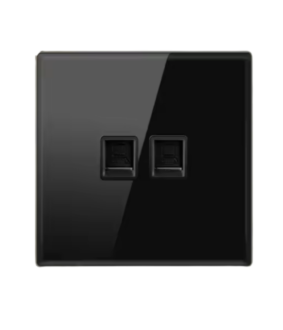 Tempered Glass Wall Switch Panel Led, Socket, Toggle Light Switch,  Net Socket, Fan Switch, Dimmer Switch Knob
