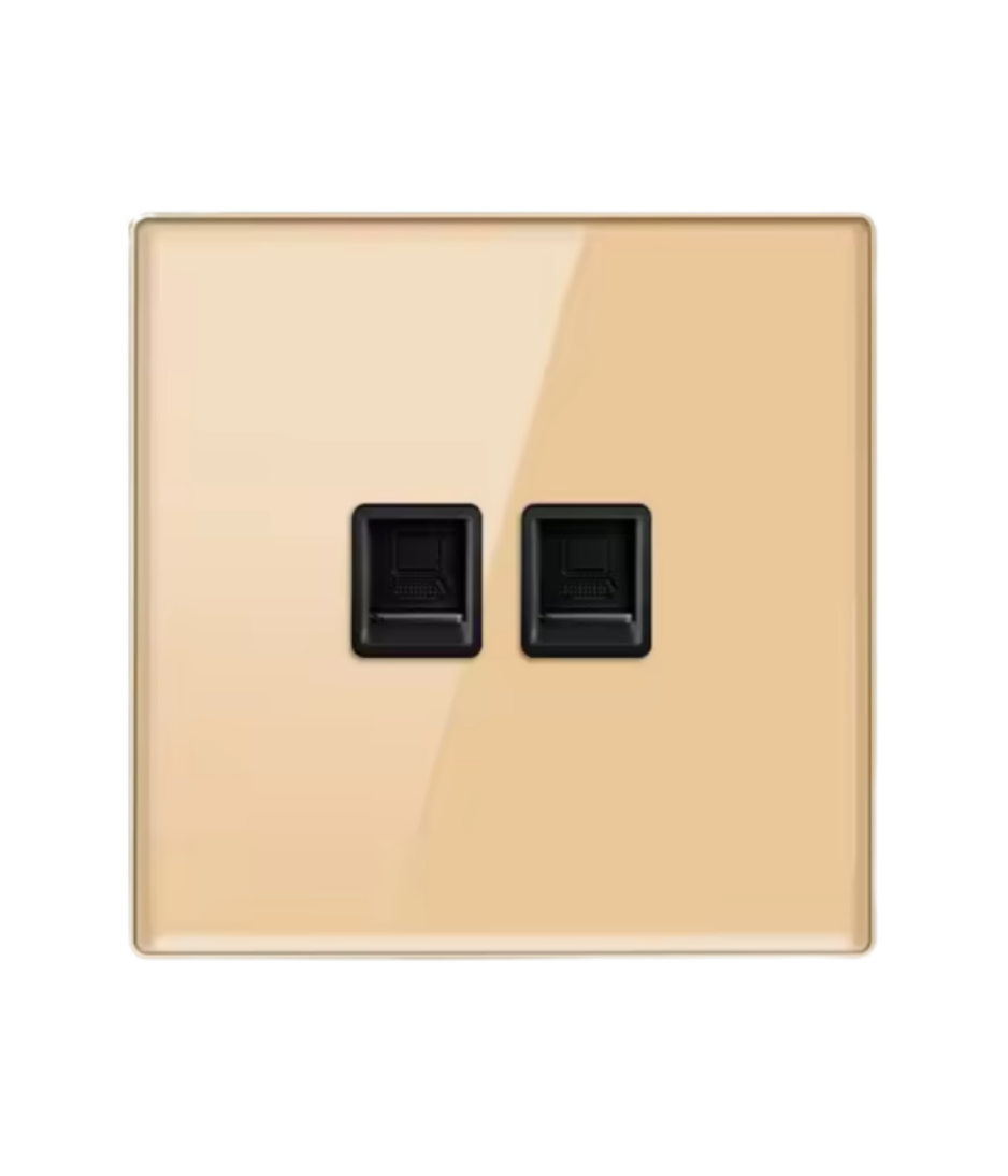 Tempered Glass Wall Switch Panel Led, Socket, Toggle Light Switch,  Net Socket, Fan Switch, Dimmer Switch Knob