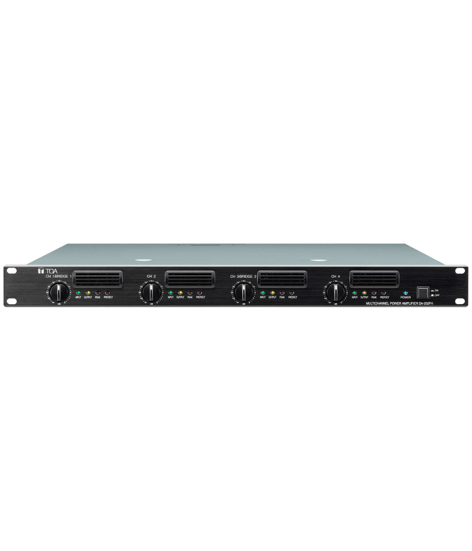 TOA DA-250FH Multi-channel Digital Power Amplifier 1000 Watts