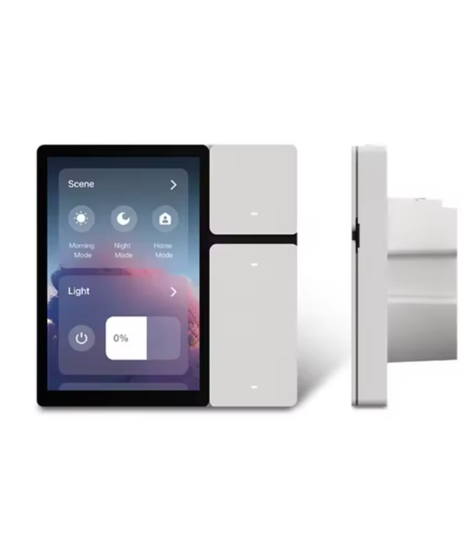 smart central control panel TUYA mini Scene mode Touch screen 3 Relays Built-in IR remote control Bluetooths Sigmesh Alexa Voice
