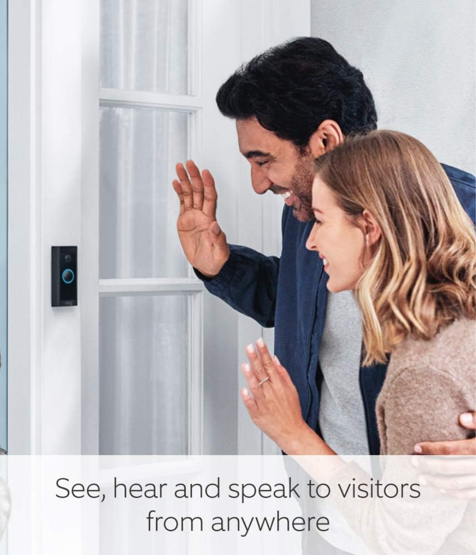 Ring Video Doorbell Wired | HD Video, Motion Detection, hardwired installation, works with 8-24 VAC (requires Ring Adaptor for 220-240 VAC) | 30-day free trial of Ring Home