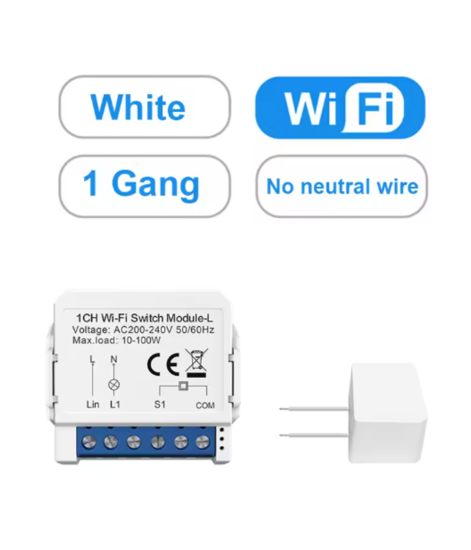 AVATTO Tuya ZigBee & Wifi Smart Light Switch No Neutral Relay Module 1/2/3 Gang Smart Life/Tuya App Control,Work with Alexa Google Home