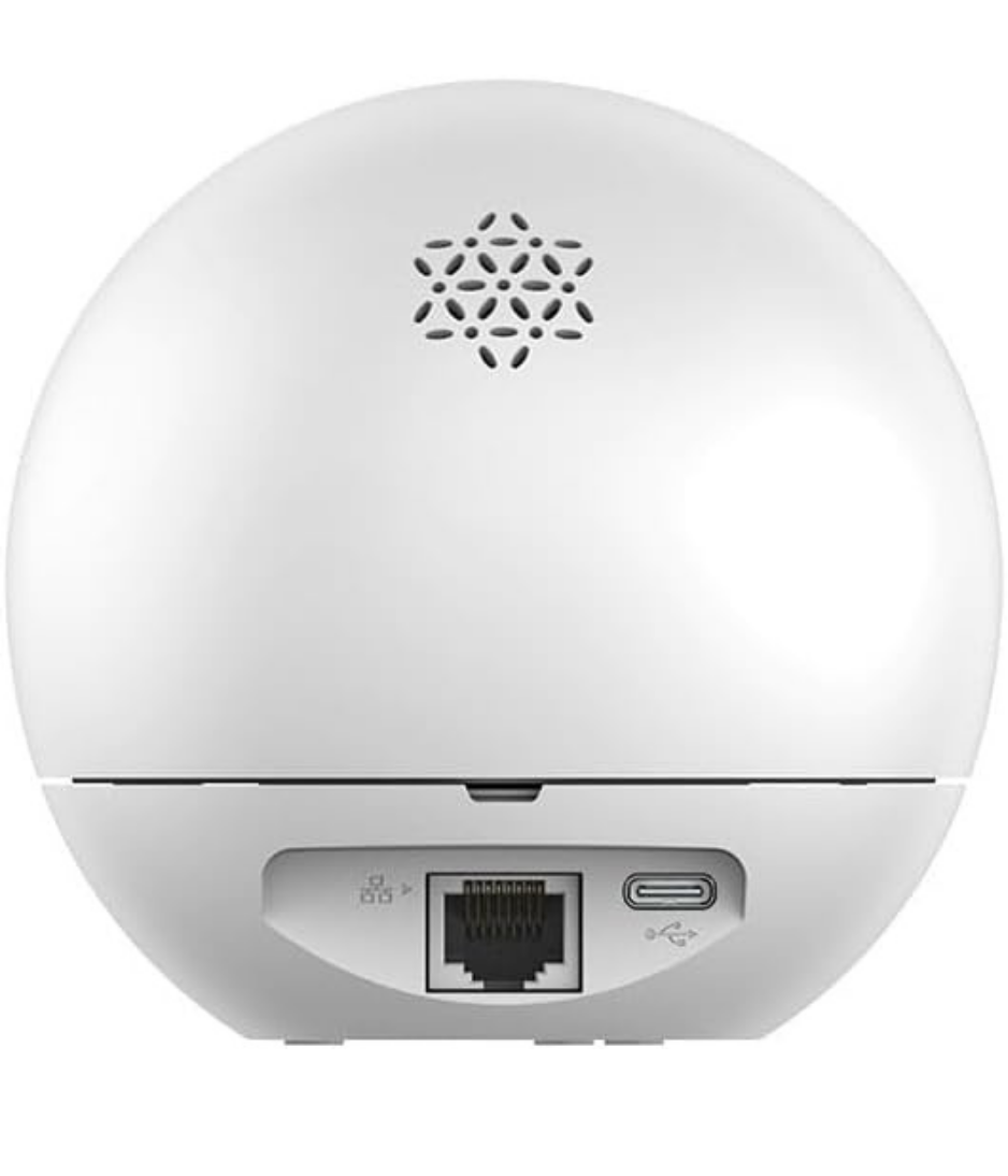 EZVIZ H6 5MP 3K Smart Home Security Wi-Fi Camera, 360 Pan/Tilt Indoor IP Camera, Hand Recognition & Control, Connect with Two-Way Talk, Auto-Zoom Tracking, Night Vision (10m), White