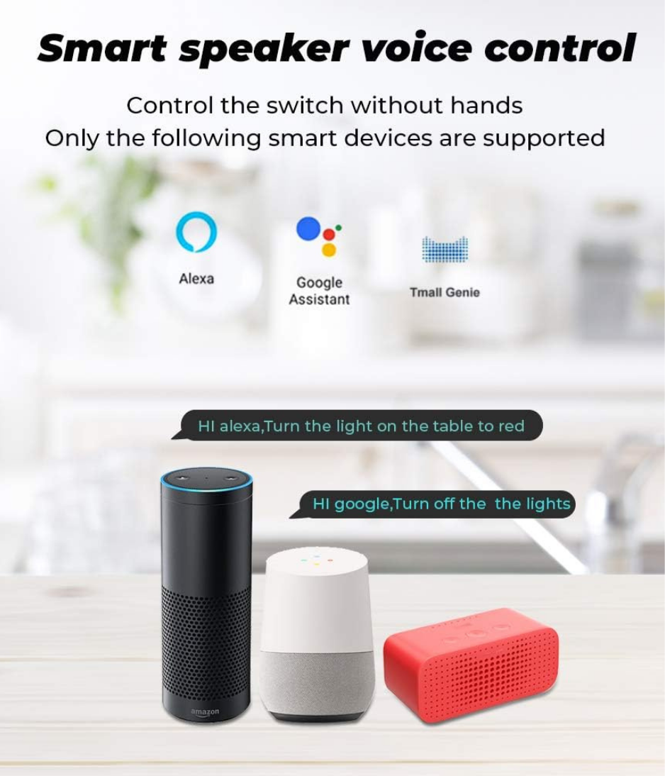 UanTii 20A Tuya Smart Plug WIFI Wireless Outlet Smart Socket Timing Schedule Power Monitoring Overload Protection Smart Life App Remote Control Works with Alexa and Google Home