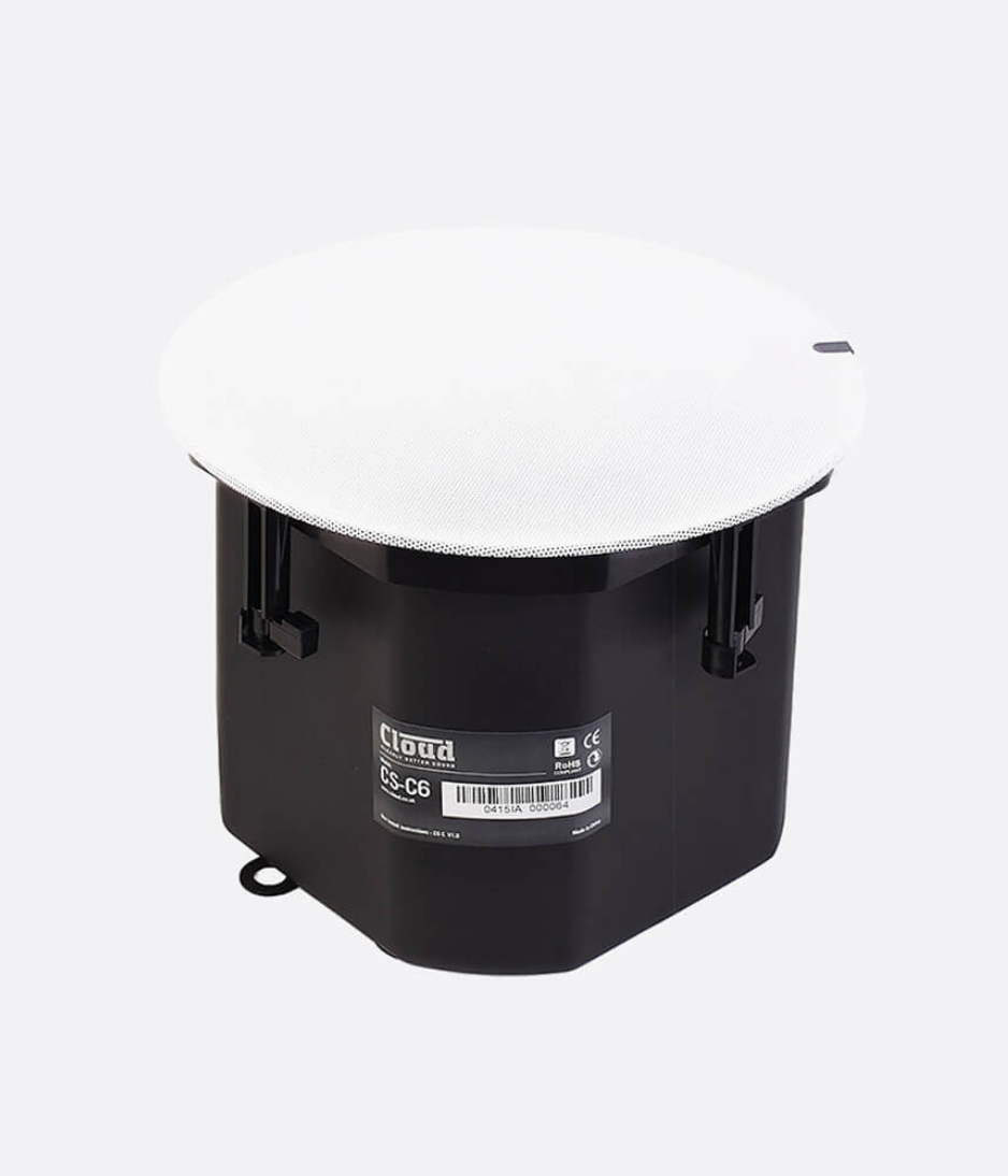 Cloud CS-C6W 6.5” 2-Way In-Ceiling with Magnetic Grill and Steel Back Can