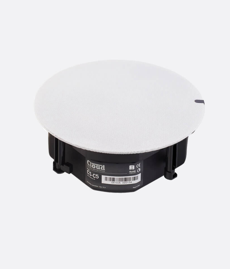 Cloud CS-C5W 5” 2-Way In-Ceiling with Magnetic Grill and Steel Back Can 20 Watts