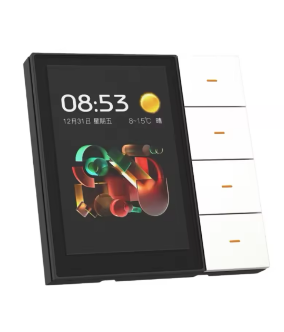 Smart Scene Tuya ZigBee Switch 3.5 - inch - Multifunctional touch control, curtain/lighting control, F3Pro smart home switch