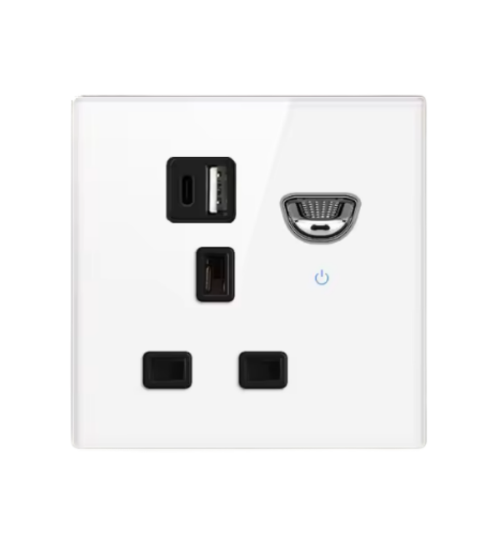 Tempered Glass Wall Switch Panel Led, Socket, Toggle Light Switch,  Net Socket, Fan Switch, Dimmer Switch Knob