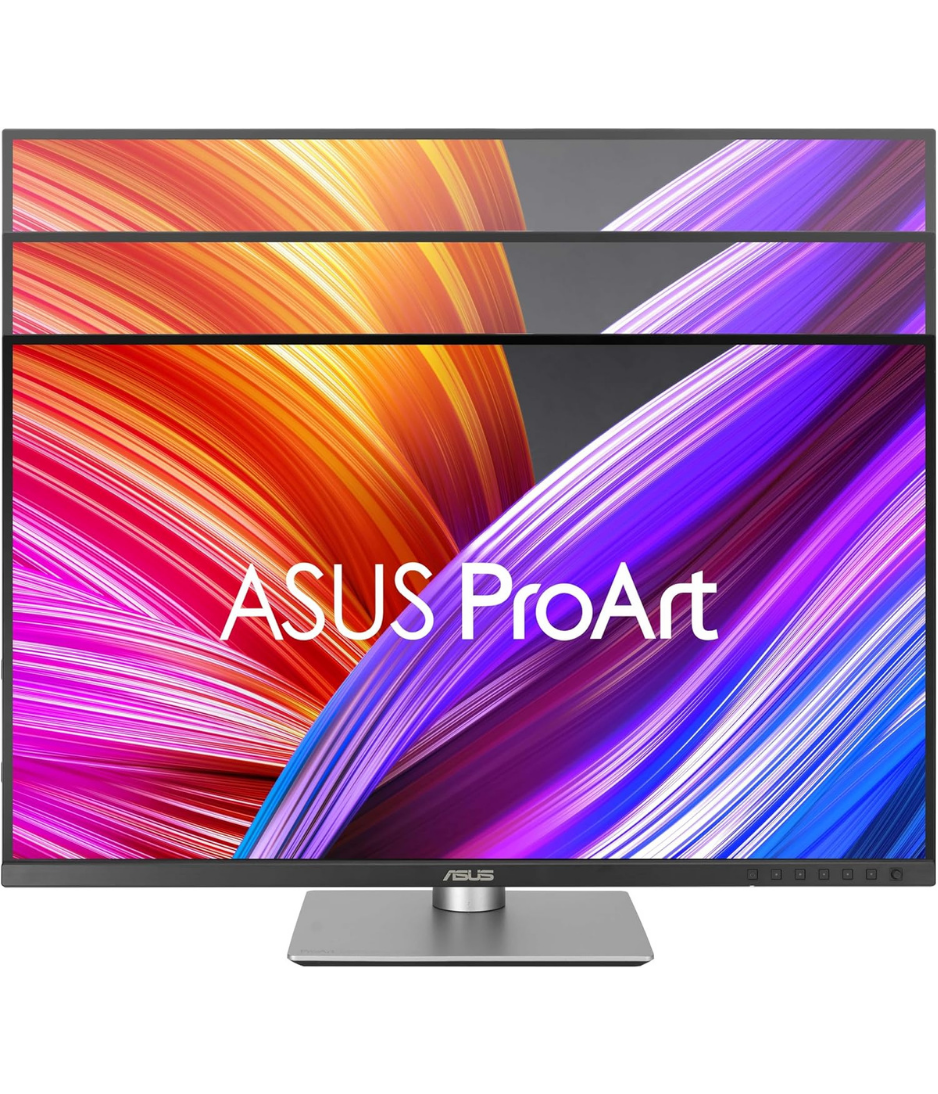 ASUS ProArt Display 27” 4K HDR Professional Monitor (PA279CRV) - IPS, UHD (3840 x 2160), 99% DCI-P3/Adobe RGB, ΔE < 2, Calman Verified, USB-C PD 96W, DisplayPort, Daisy-Chain, Height Adjustable