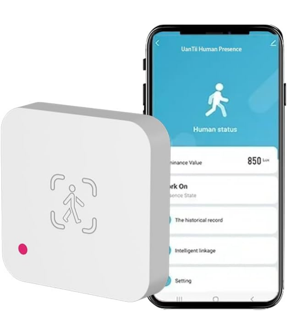 UanTii Tuya Smart Human Presence Sensor Wifi Radar Detector With Luminance Sensor Human Body PIR Sensor For Smart Home Smart Life App Control