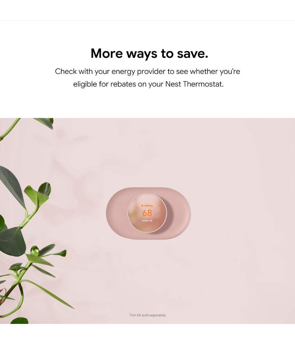 Google Nest Thermostat - Smart Thermostat for Home - Programmable Wifi Thermostat