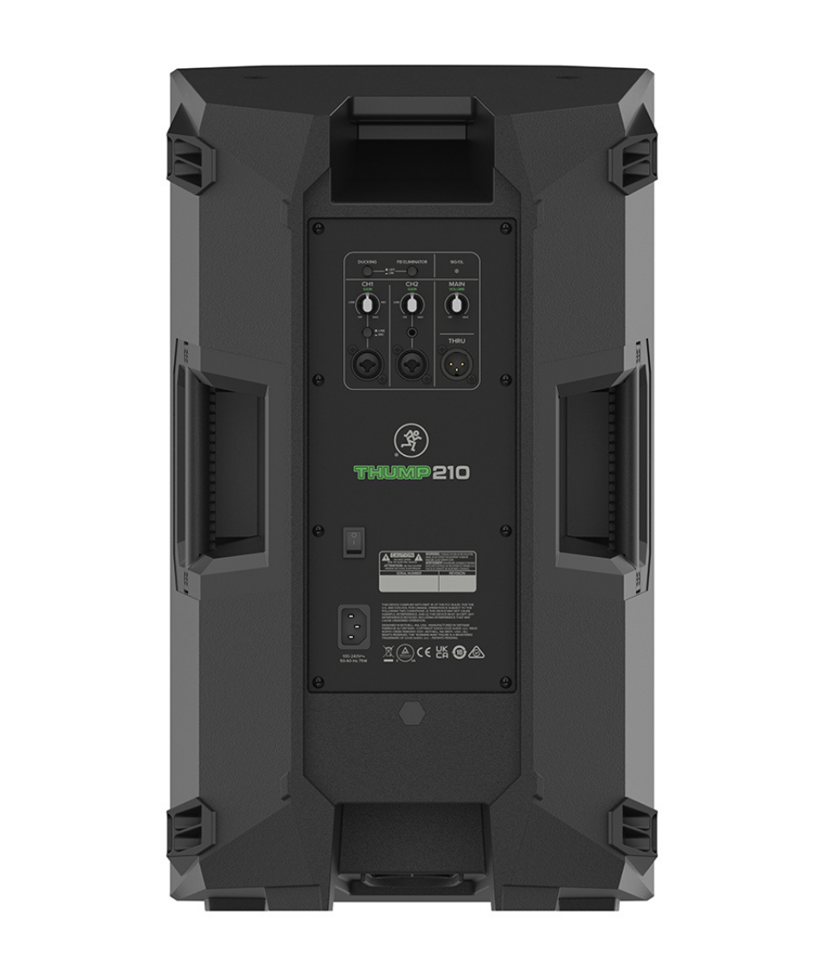 Mackie Thump210 1,400-watt 10" Powered Loudspeaker with 2- Channel Mixer