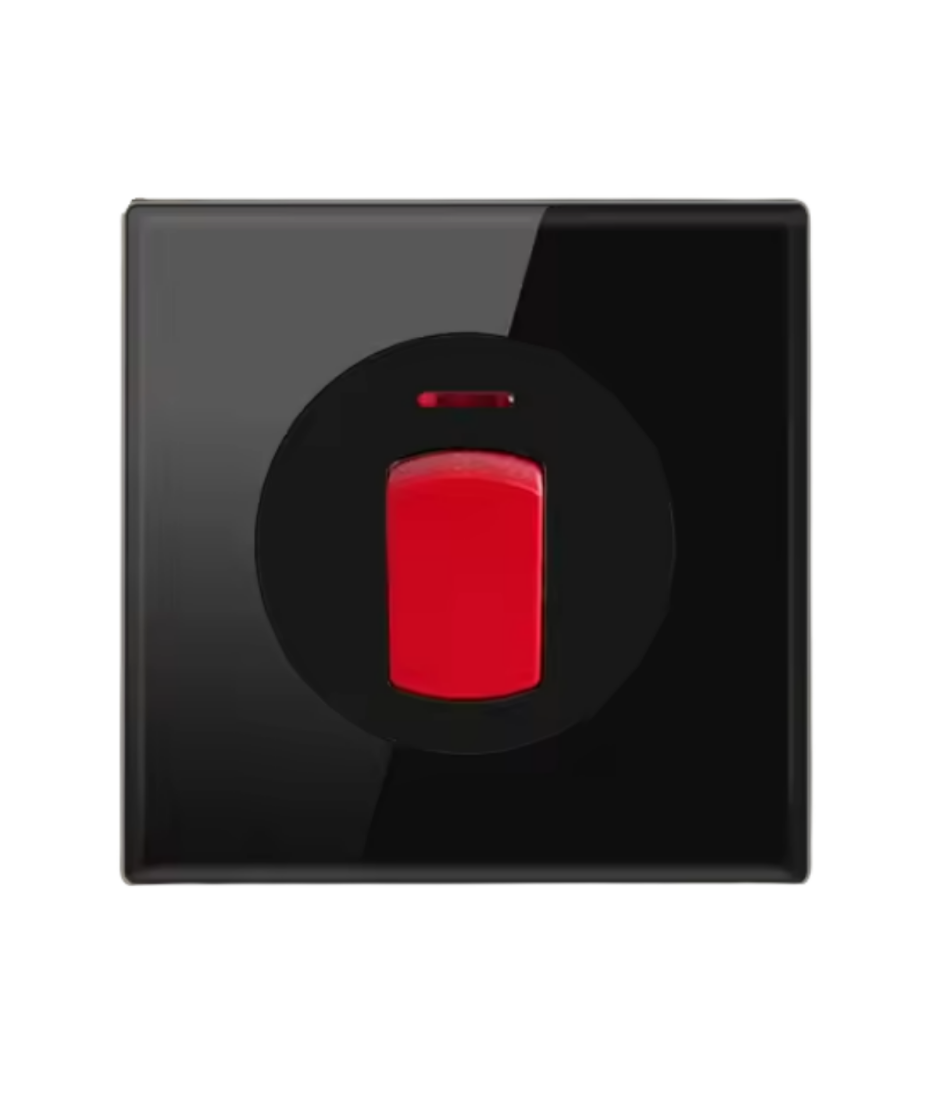 Tempered Glass Wall Switch Panel Led, Socket, Toggle Light Switch,  Net Socket, Fan Switch, Dimmer Switch Knob