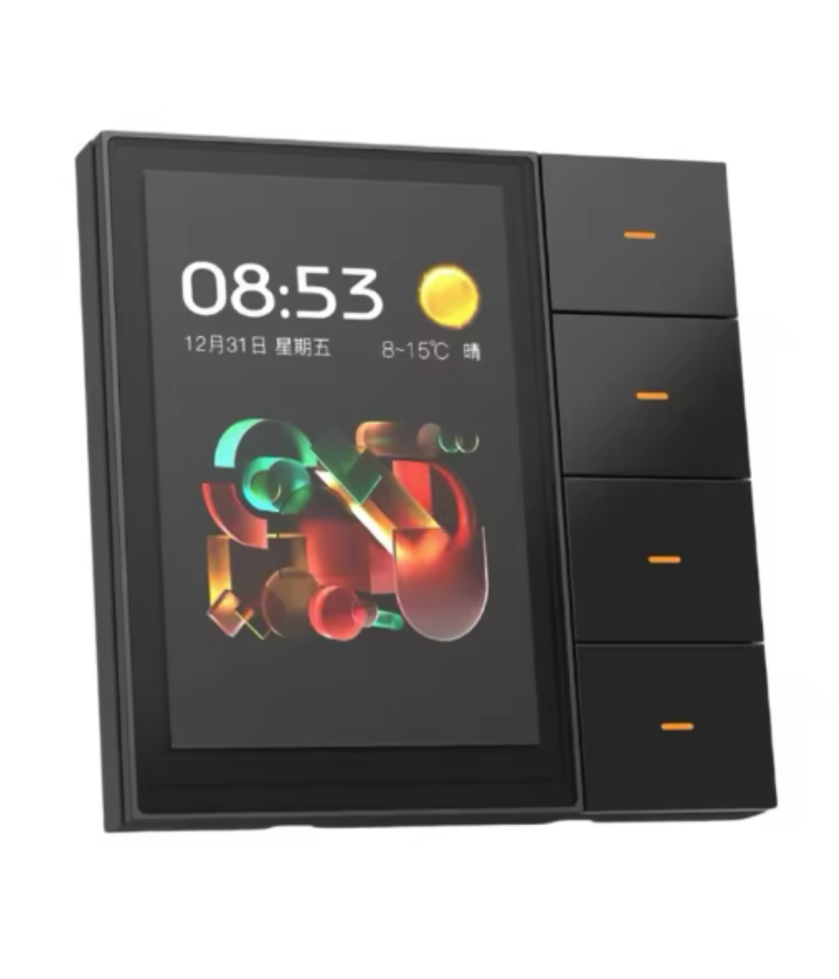 Smart Scene Tuya ZigBee Switch 3.5 - inch - Multifunctional touch control, curtain/lighting control, F3Pro smart home switch