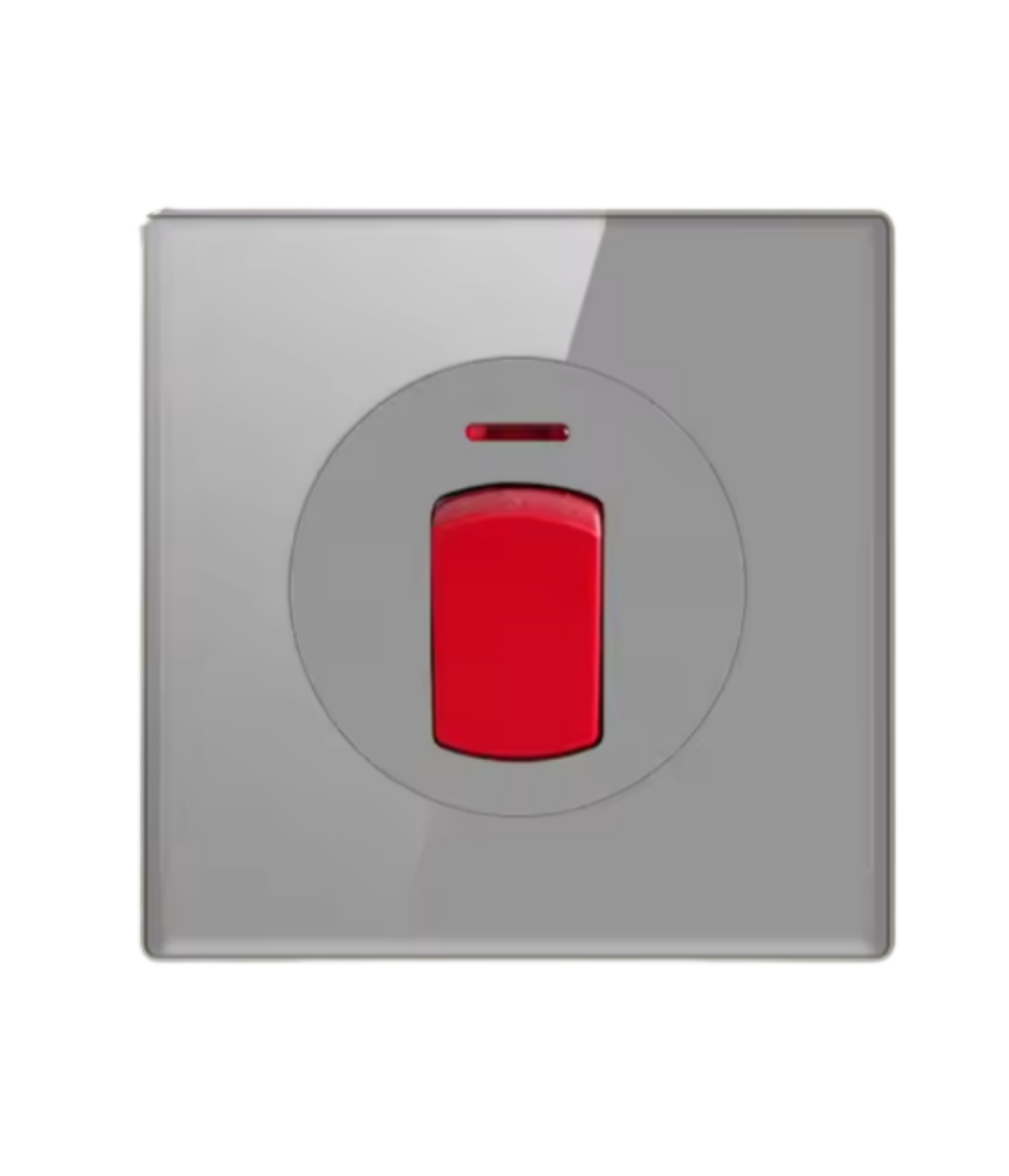 Tempered Glass Wall Switch Panel Led, Socket, Toggle Light Switch,  Net Socket, Fan Switch, Dimmer Switch Knob