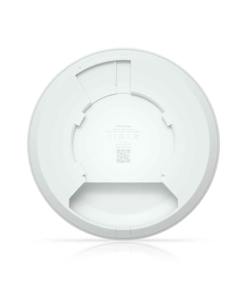 Ubiquiti U7 Lite Punto de Acceso WiFi 7 Con 4 Flujos Espaciales y Enlace Ascendente de 2.5GbE PoE