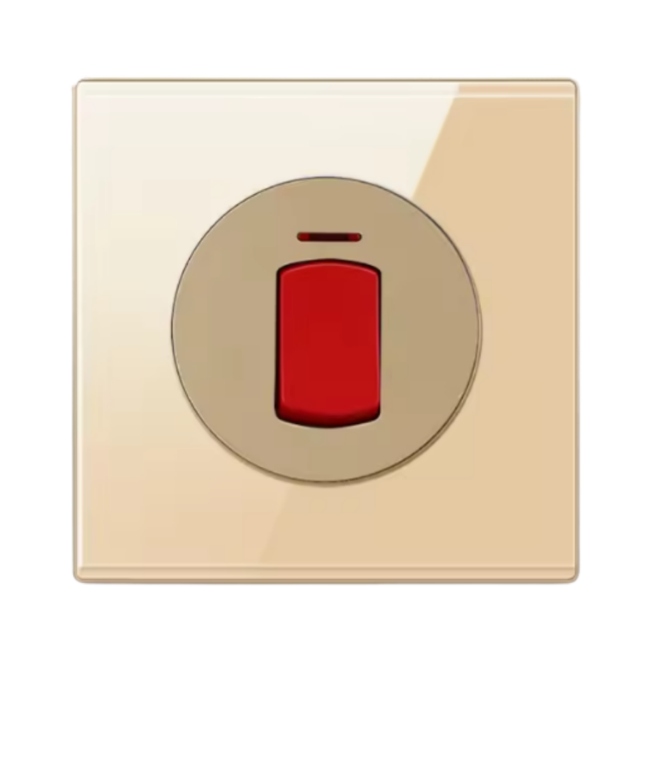 Tempered Glass Wall Switch Panel Led, Socket, Toggle Light Switch,  Net Socket, Fan Switch, Dimmer Switch Knob