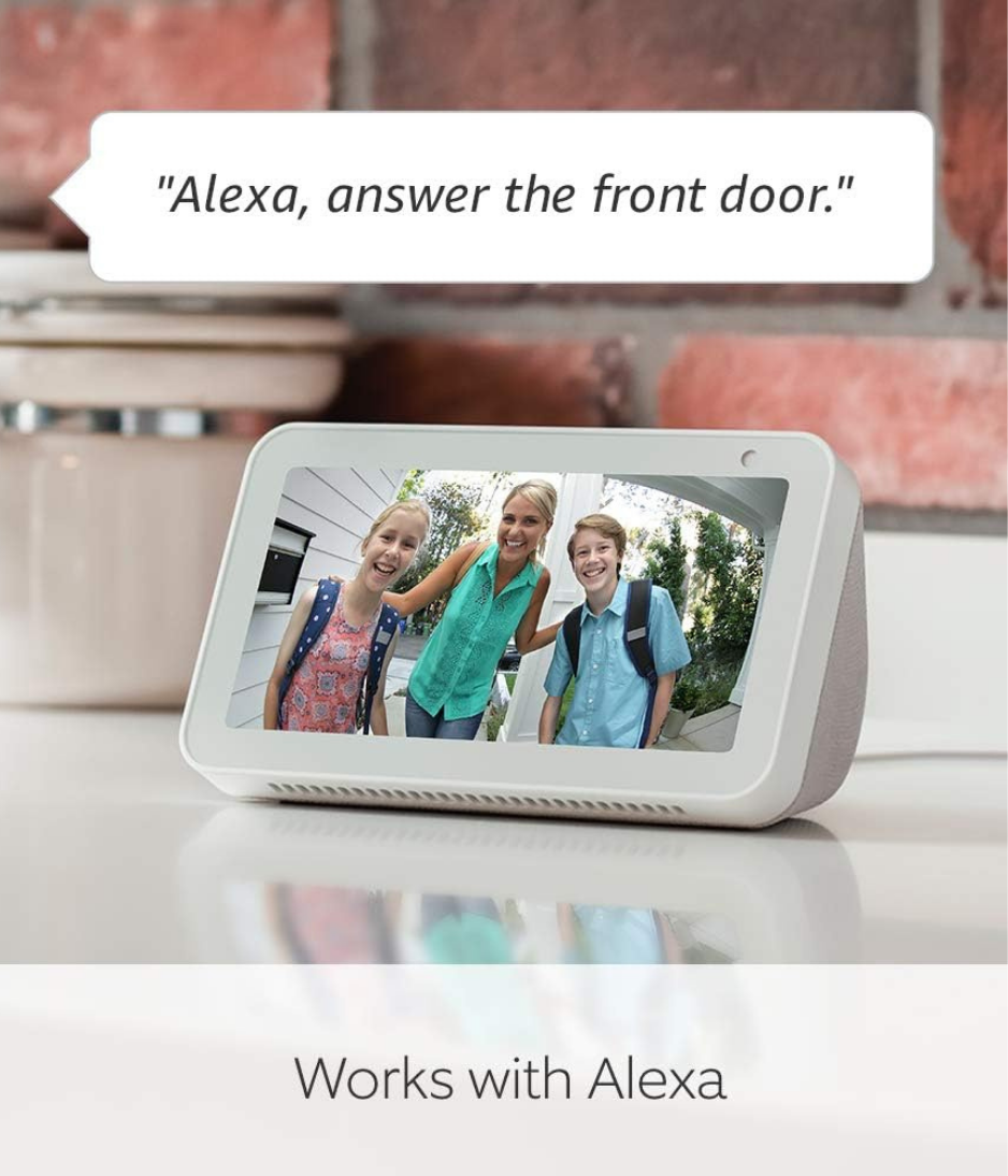 Ring Video Doorbell Wired | HD Video, Motion Detection, hardwired installation, works with 8-24 VAC (requires Ring Adaptor for 220-240 VAC) | 30-day free trial of Ring Home