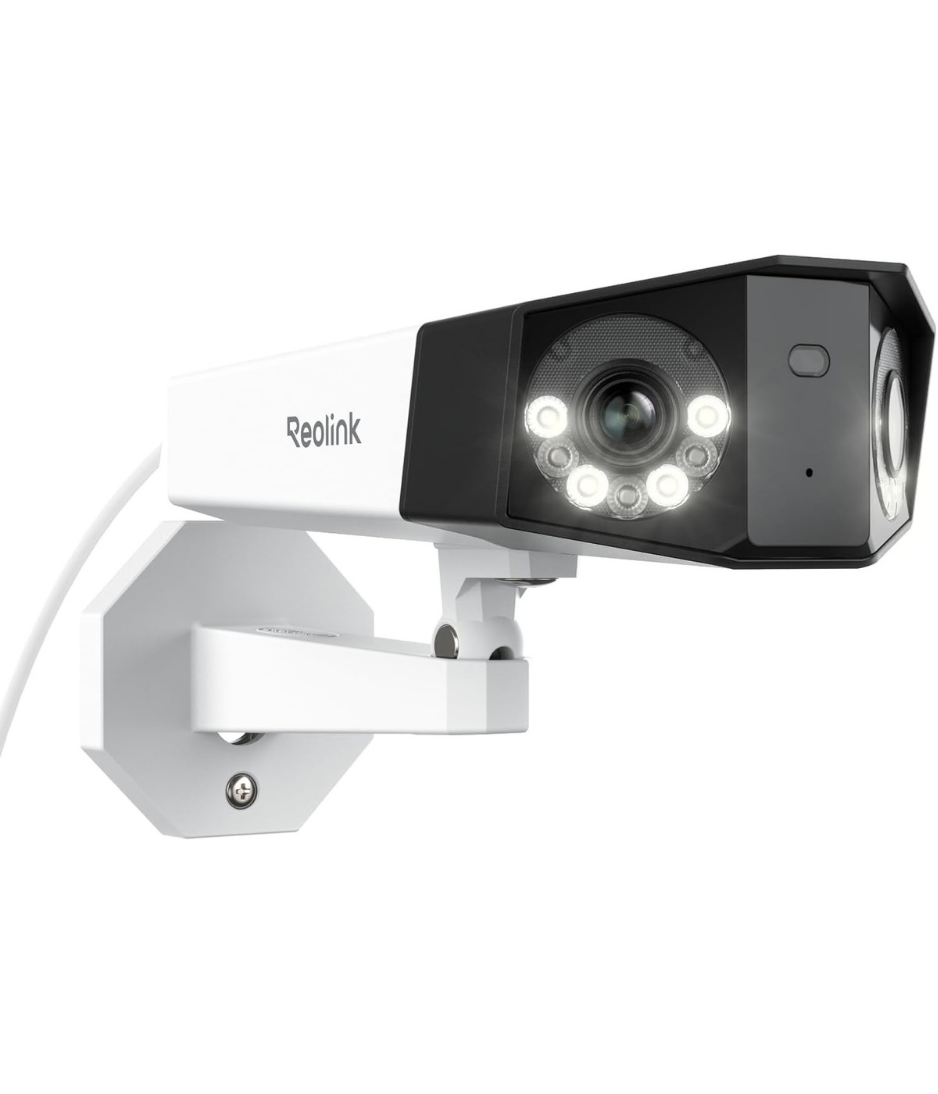 REOLINK 4K PoE Security Camera System, Home Outdoor IP Camera in 180 Degree Viewing Angle, Human/Vehicle/Pet Detection, Color Night Vision, Two Way Talk, Up to 256GB microSD Card, Duo 2 PoE