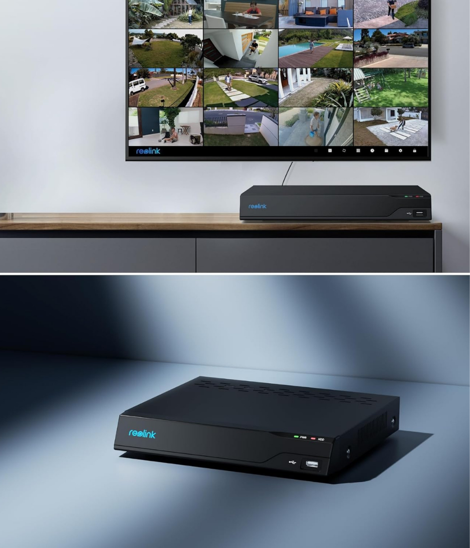 Reolink NVS16 16-Channel PoE 16MP 12TB Storage Network Video Recorder with 4TB HDD