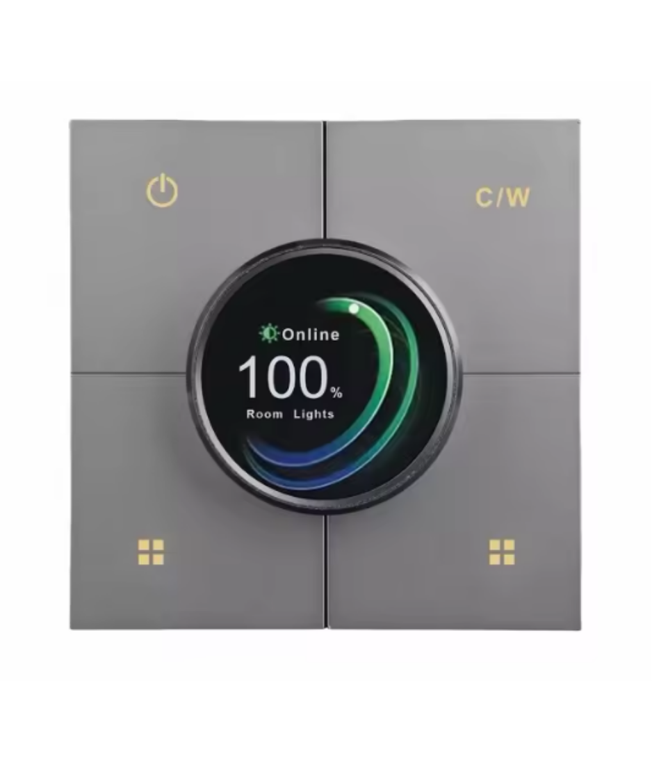 Smart Switch with wheel  X3 Tuya Smart Knob Dimming Switch, Zigbee Dual Relay Version | Timer Switch | Knob Light Dimming | Mobile Phone Control