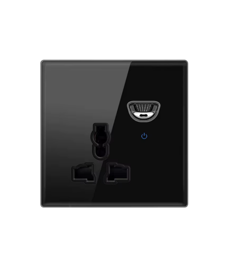 Tempered Glass Wall Switch Panel Led, Socket, Toggle Light Switch,  Net Socket, Fan Switch, Dimmer Switch Knob