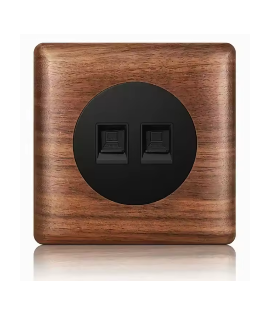 Wood Wall Switch Panel Led, Socket, Toggle Light Switch, Net Socket, Fan Switch, Dimmer Switch Knob